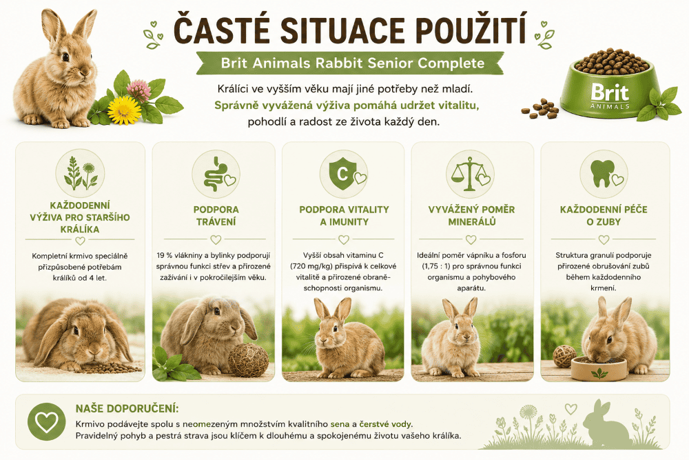Brit Animals Průvodce výživou pro králíčí seniory